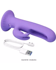 PRETTY LOVE - VIBRATEUR LAPIN KILLMOULIS 12 MODES DE VIBRATION VIOLET