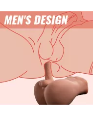 XISE - BERTLETT DILDO ASS GODE RÉALISTE ET MASTURBATEUR ANUS POSITION FRONTALE AVEC POUSSÉE 18 CM