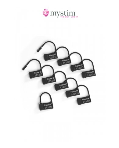 Scellés plastiques pour cage Pubic Enemy - Mystim