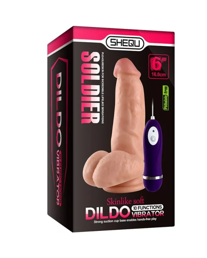 SHEQU - SOLDAT VIBRATEUR DILDO AVEC TÉLÉCOMMANDE 16 CM SHEQU - SOLDAT VIBRATEUR DILDO AVEC TÉLÉCOMMANDE 16 CM