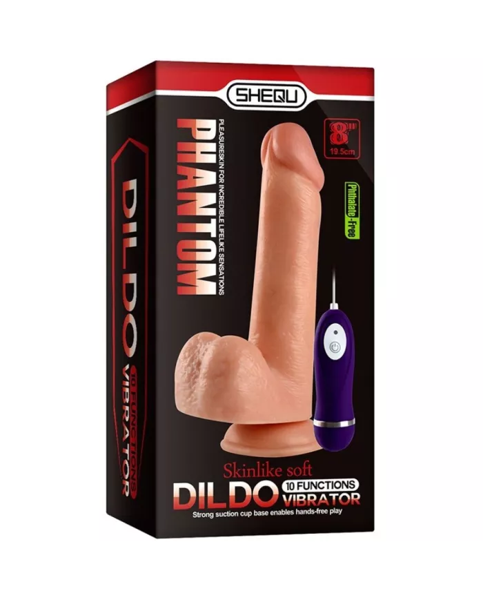 SHEQU - PHANTOM DILDO VIBRANT AVEC TÉLÉCOMMANDE 20 CM SHEQU - PHANTOM DILDO VIBRANT AVEC TÉLÉCOMMANDE 20 CM