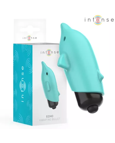 INTENSE - ECHO BALLE VIBRANTE BLEU DAUPHIN 8 X 4,7 CM