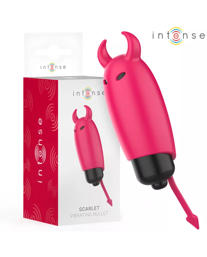 INTENSE - BALLE VIBRANTE ÉCARLATE RED DEMON 9,3 X 2,4 CM INTENSE - BALLE VIBRANTE ÉCARLATE RED DEMON 9,3 X 2,4 CM