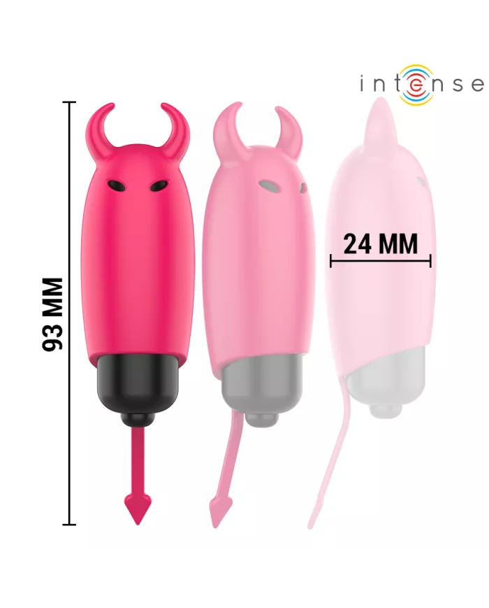 INTENSE - BALLE VIBRANTE ÉCARLATE RED DEMON 9,3 X 2,4 CM INTENSE - BALLE VIBRANTE ÉCARLATE RED DEMON 9,3 X 2,4 CM