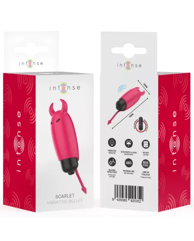 INTENSE - BALLE VIBRANTE ÉCARLATE RED DEMON 9,3 X 2,4 CM