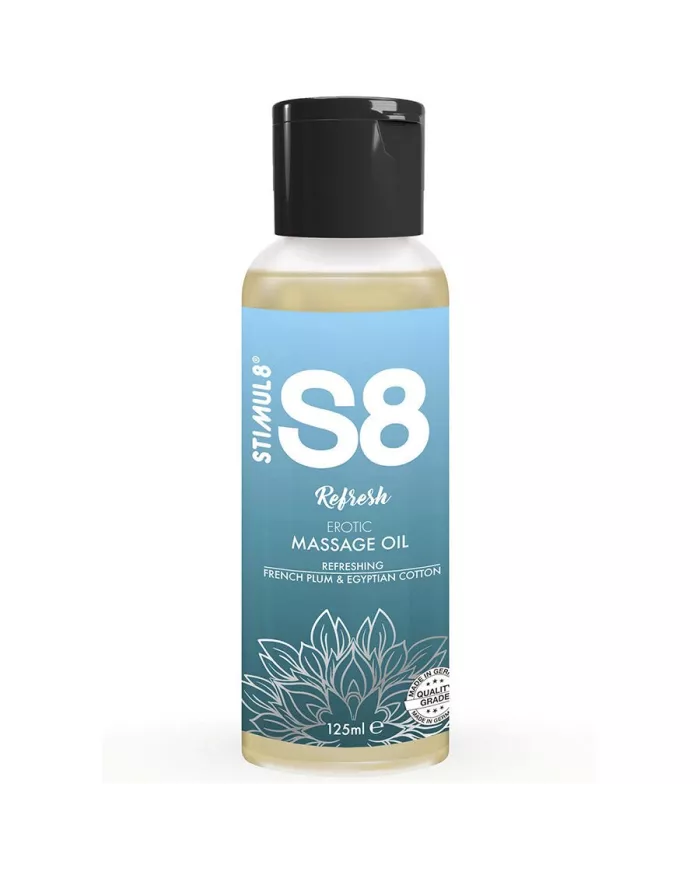 STIMUL8 - S8 REFRESH HUILE DE MASSAGE AU COTON 125 ML