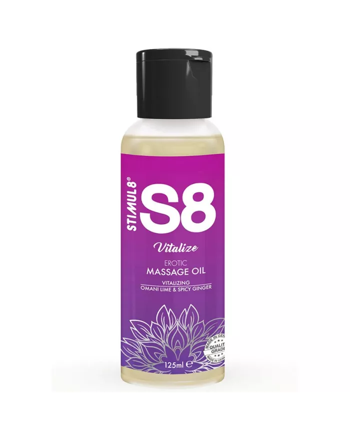 STIMUL8 - S8 VITALIZE HUILE DE MASSAGE AU CITRON VERT 125 ML