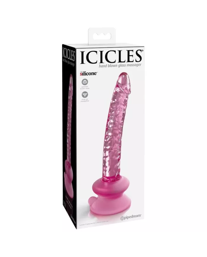 ICICLES - N. 86 GODE EN VERRE AVEC VENTOUSE