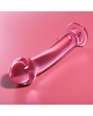 NEBULA SERIES BY IBIZA - MODÈLE 11 GODE EN VERRE BOROSILICATE ROSE 16 CM -O- 3 CM