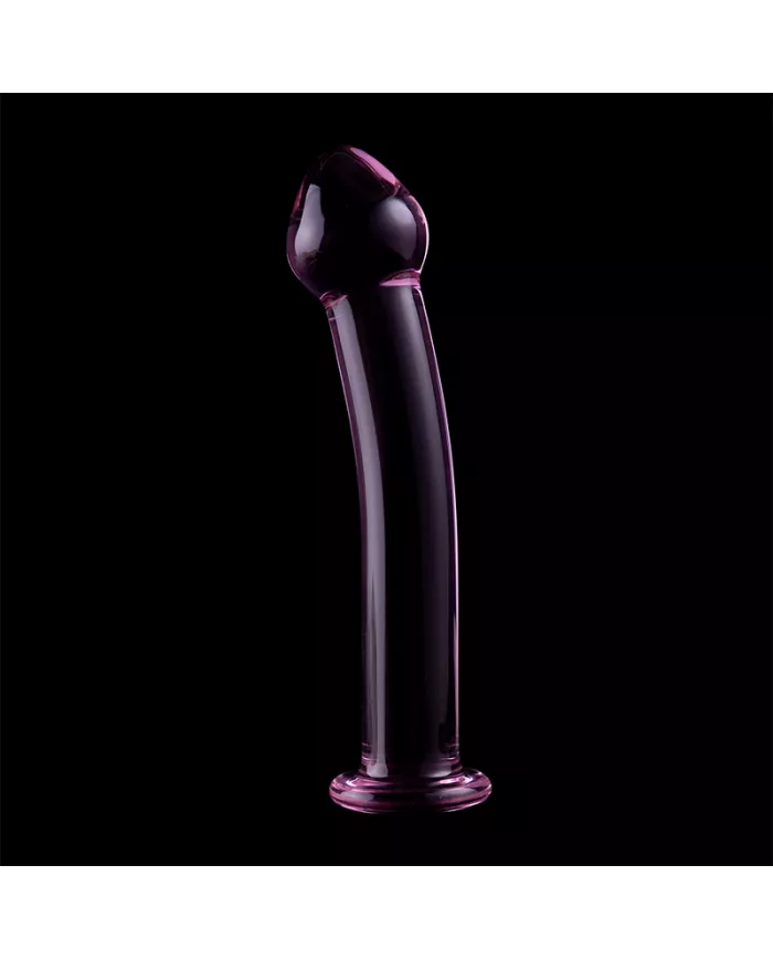 NEBULA SERIES BY IBIZA - MODÈLE 11 GODE EN VERRE BOROSILICATE ROSE 16 CM -O- 3 CM