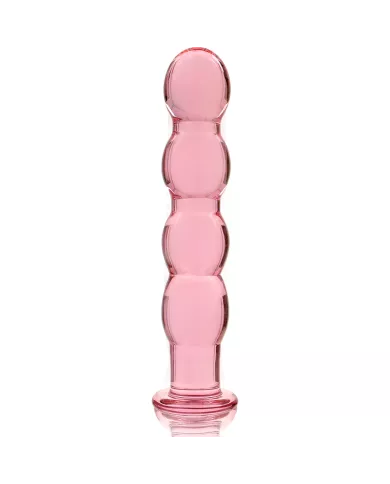 NEBULA SERIES BY IBIZA - MODÈLE 10 GODE EN VERRE BOROSILICATE ROSE 16.5 CM -O- 3.5 CM