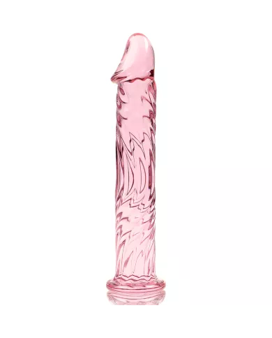 NEBULA SERIES BY IBIZA - MODÈLE 12 GODE EN VERRE BOROSILICATE ROSE 17 CM -O- 3.5 CM