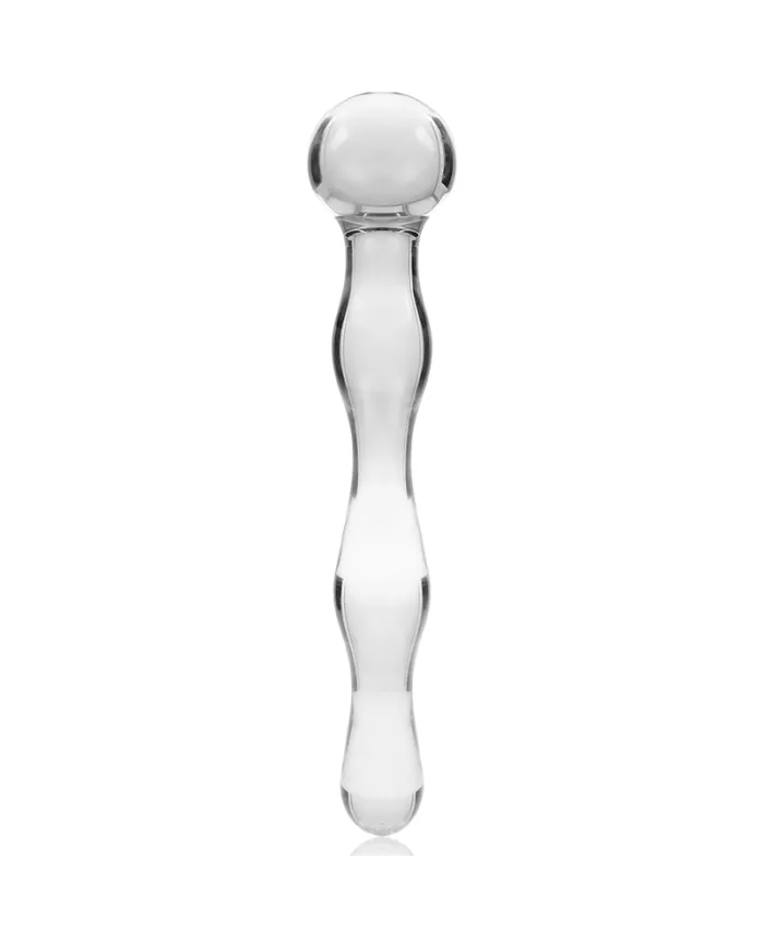 NEBULA SERIES BY IBIZA - MODÈLE 13 GODE EN VERRE BOROSILICATE CLAIR 18 CM -O- 3.5 CM