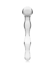 NEBULA SERIES BY IBIZA - MODÈLE 13 GODE EN VERRE BOROSILICATE CLAIR 18 CM -O- 3.5 CM