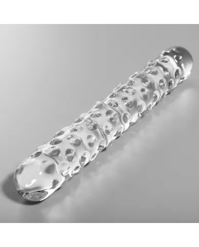 NEBULA SERIES BY IBIZA - MODÈLE 15 GODE EN VERRE BOROSILICATE CLAIR 18.5 CM -O- 3 CM