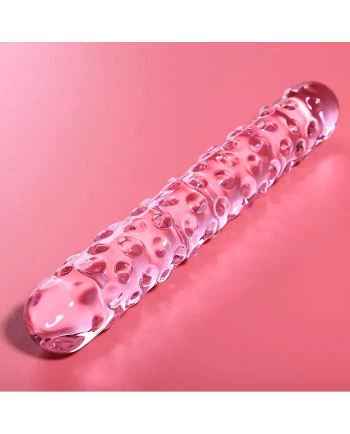 NEBULA SERIES BY IBIZA - MODÈLE 15 GODE EN VERRE BOROSILICATE ROSE 18.5 CM -O- 3 CM