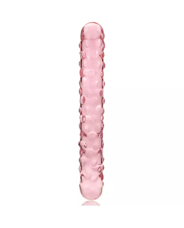 NEBULA SERIES BY IBIZA - MODÈLE 15 GODE EN VERRE BOROSILICATE ROSE 18.5 CM -O- 3 CM