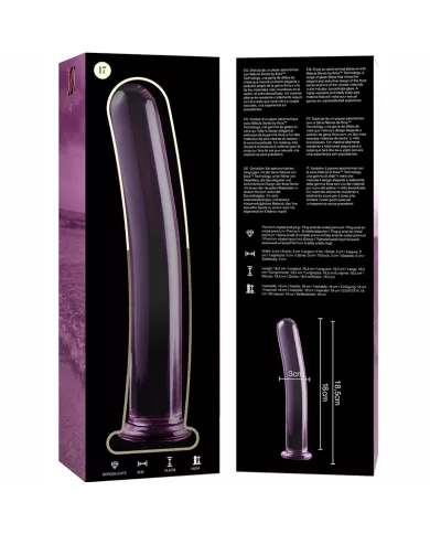 NEBULA SERIES BY IBIZA - MODÈLE 17 GODE EN VERRE BOROSILICATE ROSE 18.5 CM -O- 3 CM