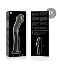 NEBULA SERIES BY IBIZA - MODÈLE 18 GODE EN VERRE BOROSILICATE CLAIR 18.5 CM -O- 3.5 CM