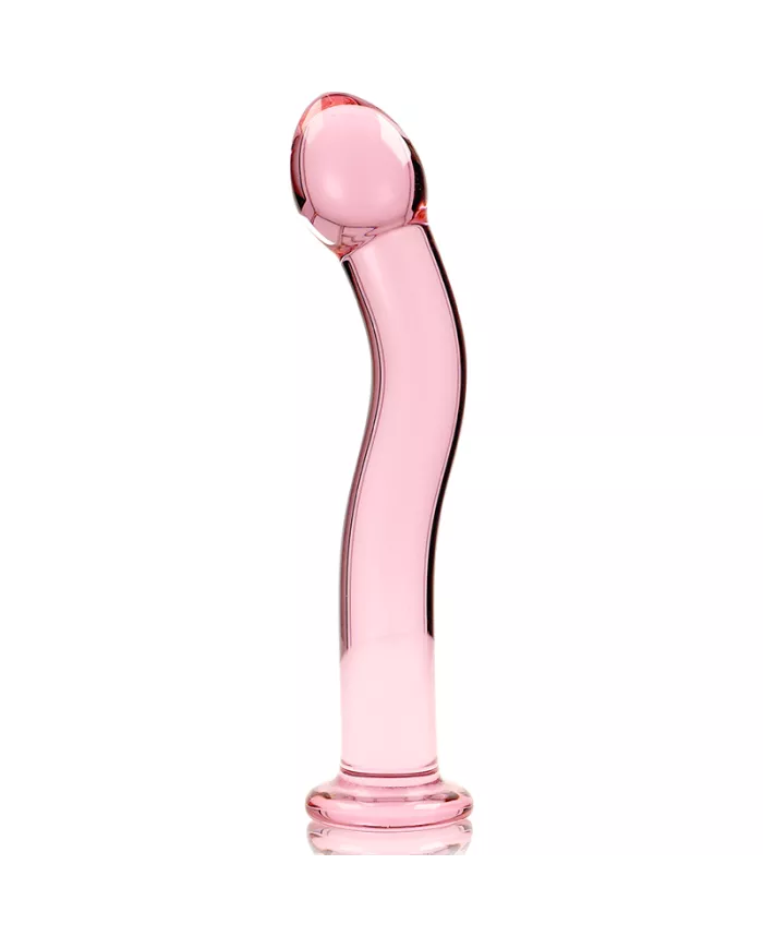 NEBULA SERIES BY IBIZA - MODÈLE 18 GODE EN VERRE BOROSILICATE ROSE 18.5 CM -O- 3.5 CM