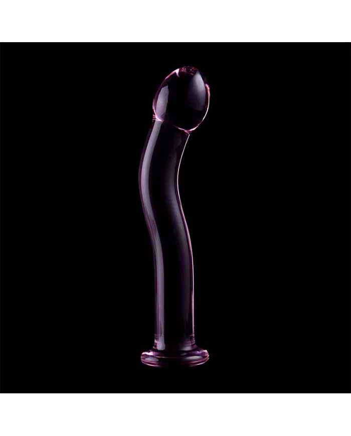 NEBULA SERIES BY IBIZA - MODÈLE 18 GODE EN VERRE BOROSILICATE ROSE 18.5 CM -O- 3.5 CM