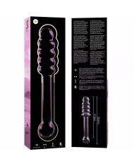 NEBULA SERIES BY IBIZA - MODÈLE 20 GODE EN VERRE BOROSILICATE ROSE 20.5 CM -O- 3 CM