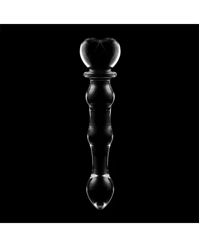 NEBULA SERIES BY IBIZA - MODÈLE 21 GODE EN VERRE BOROSILICATE CLAIR 20.5 CM -O- 3.5 CM