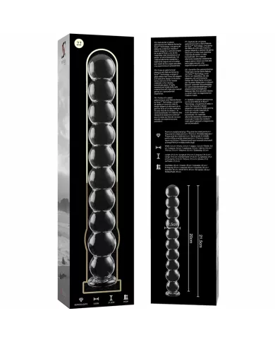 NEBULA SERIES BY IBIZA - MODÈLE 22 GODE EN VERRE BOROSILICATE CLAIR 21.5 CM -O- 2.5 CM