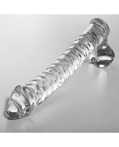 NEBULA SERIES BY IBIZA - MODÈLE 23 GODE EN VERRE BOROSILICATE CLAIR 21.5 CM -O- 4 CM