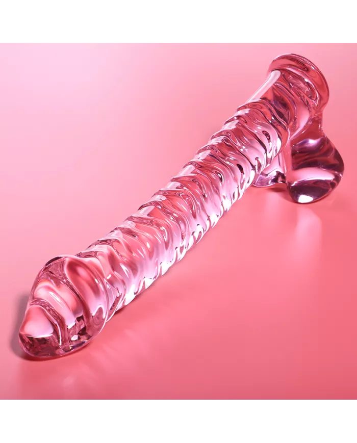 NEBULA SERIES BY IBIZA - MODÈLE 23 GODE EN VERRE BOROSILICATE ROSE 21.5 CM -O- 4 CM