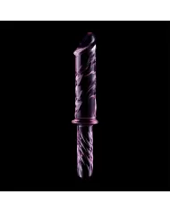 NEBULA SERIES BY IBIZA - MODÈLE 24 GODE EN VERRE BOROSILICATE ROSE 28.5 CM -O- 5 CM