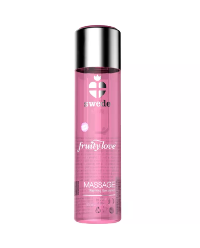 SWEDE - FRUITY LOVE HUILE DE MASSAGE EFFET CHAUFFANT VIN MOUSSEUX FRAISE 120 ML