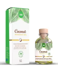 INTT - GEL DE MASSAGE VÉGAN AU SAVEUR DE COCO ET EFFET CHAUFFANT