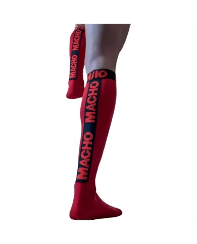 MACHO - CHAUSSETTES FINES TAILLE UNIQUE ROUGE