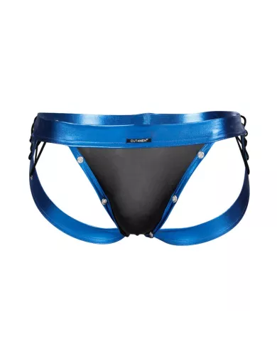 CUT4MEN - JOCKSTRAP DESIRE CUIRETTE BLEU XL