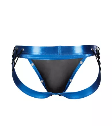 CUT4MEN - JOCKSTRAP DESIRE CUIRETTE BLEU XL