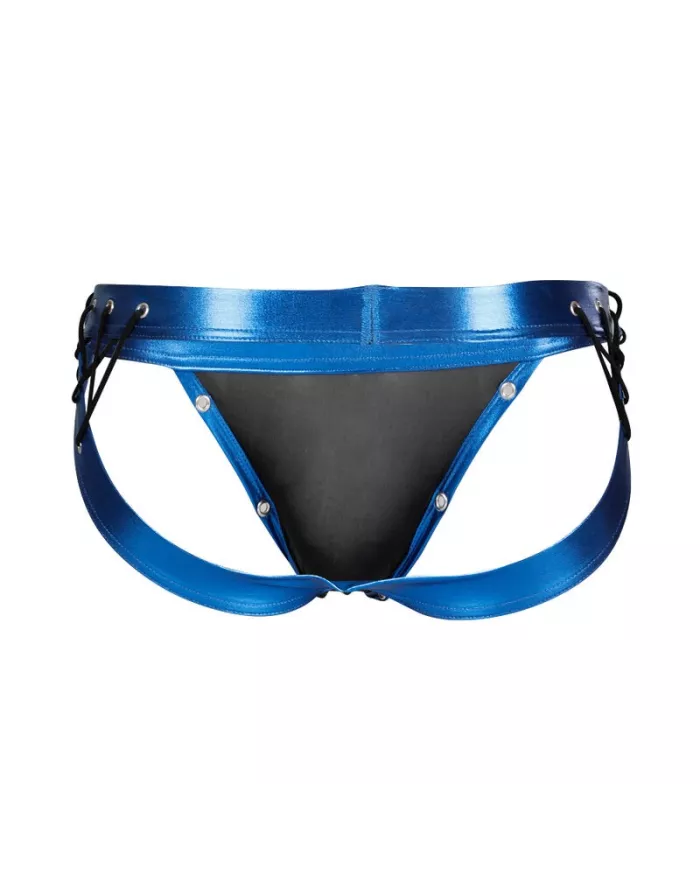 CUT4MEN - JOCKSTRAP DESIRE CUIRETTE BLEU XL