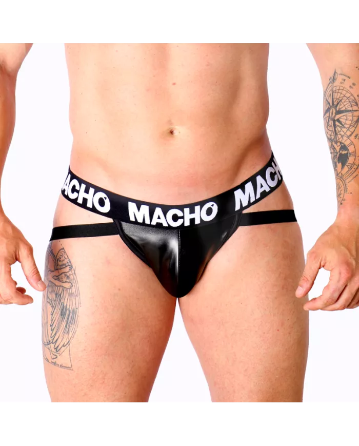 MACHO - MX25NC JOCK CUIR NOIR M MACHO - MX25NC JOCK CUIR NOIR M