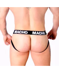 MACHO - MX25NC JOCK CUIR NOIR XL MACHO - MX25NC JOCK CUIR NOIR XL