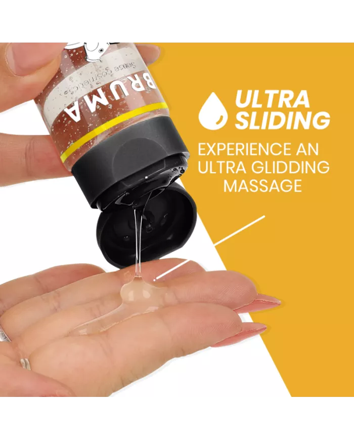 BRUMA - HUILE DE MASSAGE PREMIUM EFFET CHALEUR SAVEUR PINA COLADA 3 EN 1 - 100 ML