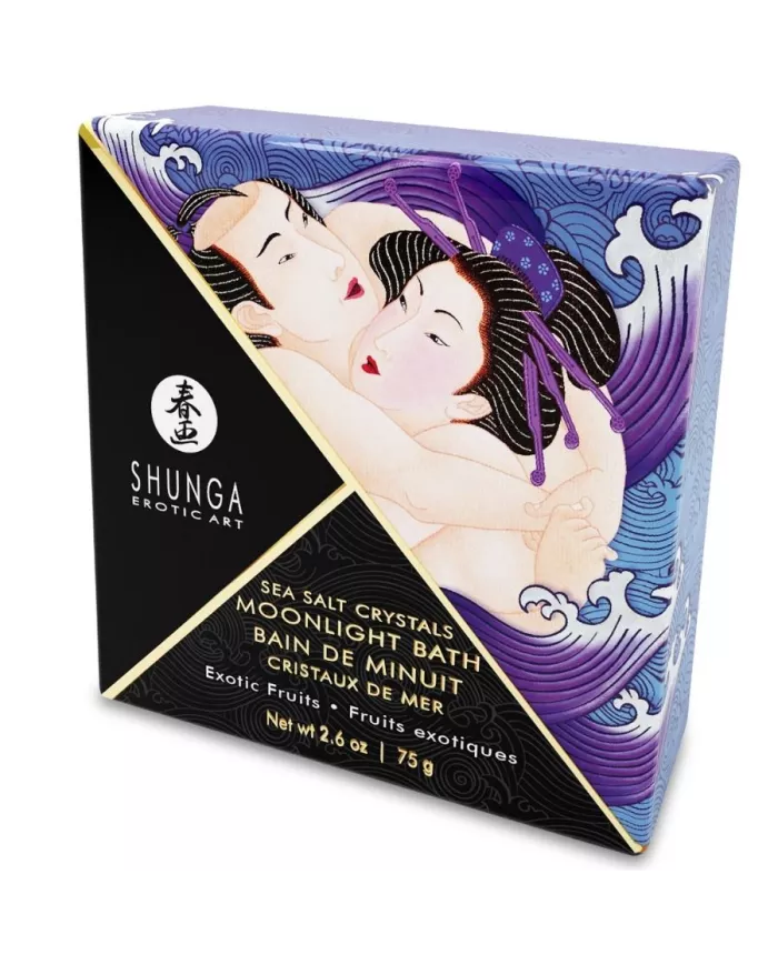 SHUNGA - SELS DE BAIN A GOÛT VIOLET EXOTIQUE 75 GR SHUNGA - SELS DE BAIN A GOÛT VIOLET EXOTIQUE 75 GR