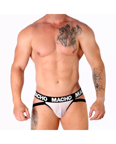 MACHO - MX26X1 JOCK GRID BLANC S