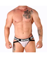 MACHO - MX26X1 JOCK GRID BLANC M