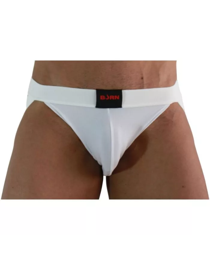 BURN - 007 JOCK LYCRA BLANC M