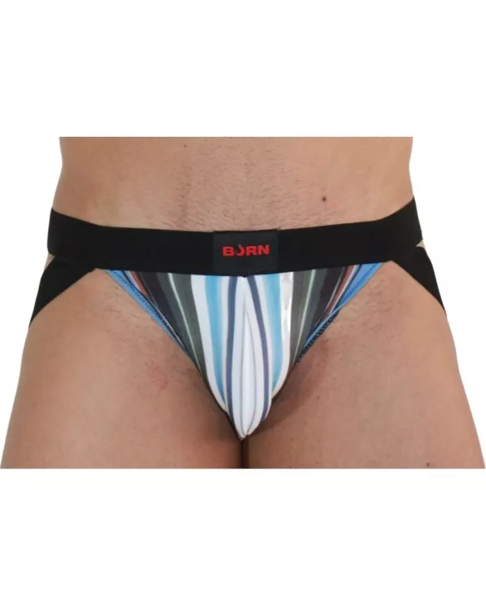 BURN - 009 JOCK MULTICOLORE / NOIR XL BURN - 009 JOCK MULTICOLORE / NOIR XL