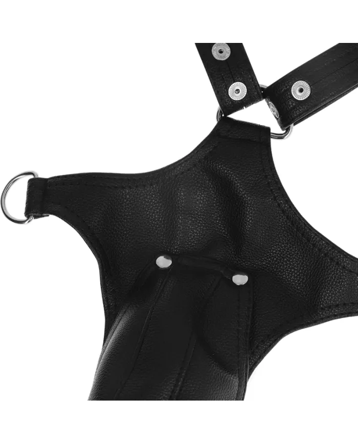 FETISH SUBMISSIVE ATTITUDE - HARNAIS JOCK STRAP EN CUIR ÉCOLOGIQUE POUR HOMMES FETISH SUBMISSIVE ATTITUDE - HARNAIS JOCK STRAP EN CUIR ÉCOLOGIQUE POUR HOMMES
