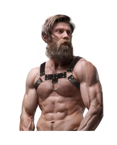 FETISH SUBMISSIVE ATTITUDE - HARNAIS DE POITRINE EN ÉCO-CUIR POUR HOMMES FETISH SUBMISSIVE ATTITUDE - HARNAIS DE POITRINE EN ÉCO-CUIR POUR HOMMES