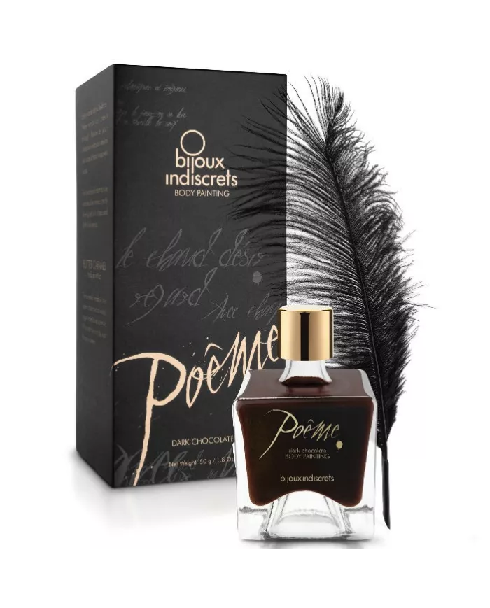 BIJOUX - POEME PEINTURE COMESTIBLE CHOCOLAT NOIR 50 GR