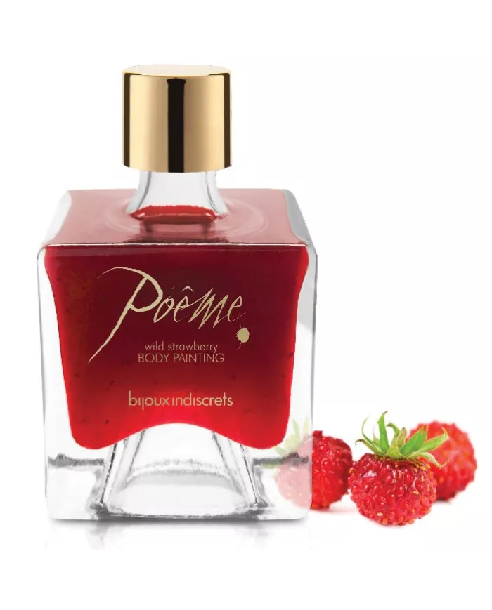 BIJOUX - POEME PEINTURE COMESTIBLE FRAISE DES SAUVAGES 50 GR