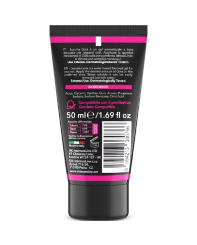 INTIMATELINE LUXURIA - GEL SEXUEL ORAL SAVEUR CERISE 50 ML INTIMATELINE LUXURIA - GEL SEXUEL ORAL SAVEUR CERISE 50 ML
